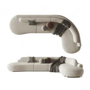 POLIFORM现代异形沙发3D模型下载